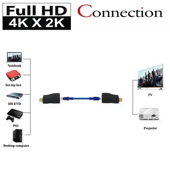 100 Pėdų HDMI 2.0 Vieną RJ45 CAT5E CAT6 CAT-5e/6 UTP LAN Ethernet HDMI 30M Extender Kartotuvas HD 