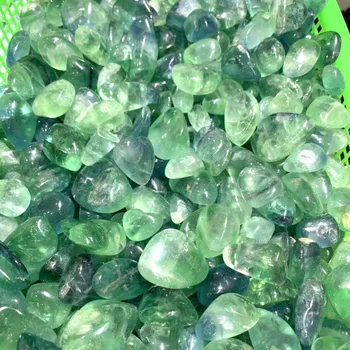 100g15-35mm Natūrali Žalioji Fluorito Kvarco Kristalo Akmens Uolienų Grubus Poliruoti Žvyro Pavyzdys Natūralių Kristalų Apdaila