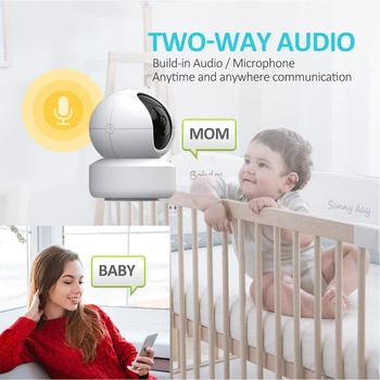 1080P Home Security, IP Kamera, Dviejų krypčių Garso Belaidė Mini Kamera, Naktinio Matymo Auto Sekimo VAIZDO Kamera, WiFi Kūdikio stebėjimo YCC365