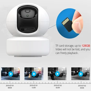 1080P Home Security, IP Kamera, Dviejų krypčių Garso Belaidė Mini Kamera, Naktinio Matymo Auto Sekimo VAIZDO Kamera, WiFi Kūdikio stebėjimo YCC365