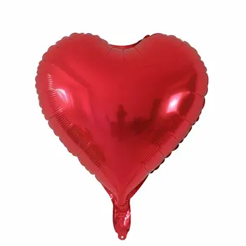 10vnt 18 Colių Raudona Folija Širdies Balionai Santuokos Helio Pripučiamas Balionas Vestuvių, Gimtadienio Apdailos Valentino Dienos Dovanos
