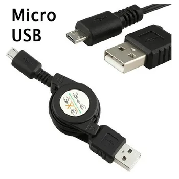 10vnt/Daug USB Duomenų Sinchronizavimo Įkroviklis Ištraukiama Micro USB 