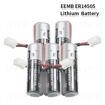 10vnt Nauja EEMB ER14505 AA 3,6 V 2400mAh Ličio Baterija Baterijos su Plug Nemokamas Pristatymas