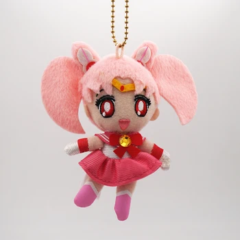 11cm, Gana Kareivis Sailor Moon Sailormoon Anime Pliušinis Žaislas Chibimoon & Luna-P Talismanas Nustatyti 20-metį Pliušas