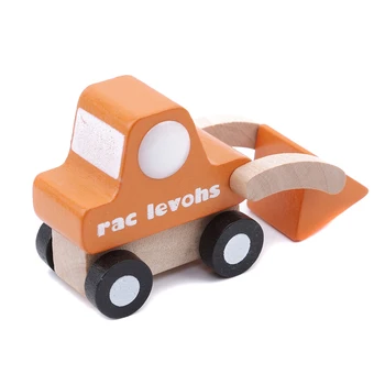 12Pcs/Set Karšto Medinių Vaikų Automobilių Inžinerijos Modelį Dvylika Rinkiniai Kelis Mokyklinio Autobuso Modelis Kūdikių Pažinimo Švietimo Žaislai