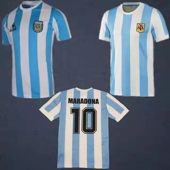 1986 Batistuta futbolo marškinėliai Argentina Maradona namuose sportas futbolo marškinėliai retro Maradona Canigia kokybės