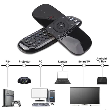 1PC 2.4 G Air Mouse Wireless Keyboard 6-Ašies Judesio Prasme IR Mokymosi Remote Control w/ USB Imtuvas 