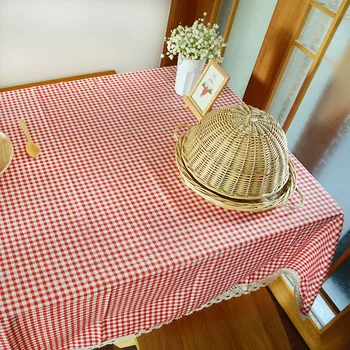 1pc Šiaurės Stiliaus Pledas staltiesė Vestuvėms Stačiakampio formos Staltiesė su Nėrinių Namų Dekoro Valgomasis Stalas Padengti toalha de mesa