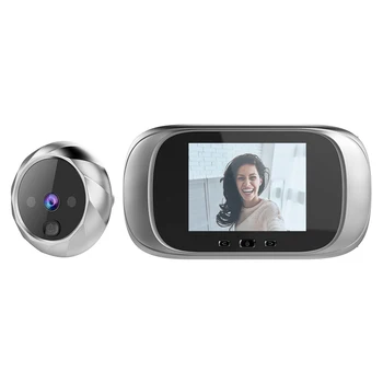 2.8 colių, Smart Elektroninių Akutė Naktinio Matymo Durys, Video Kameros Viewer Lauko Durys Bell LCD Spalvotas Ekranas Skaitmeninis Doorbell