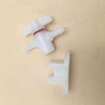 2 būdai rašalo vlalve plastikiniai su laikikliu CISS birių dažų sistema dvipusis rankinis vožtuvai, Mimaki Roland Mutoh Xenons solvent spausdintuvas