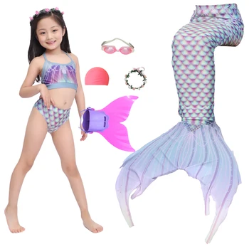2020 m. Kovos Kostiumas Undinėlės Kostiumas Swimsuit Gali Pridėti Monofin Fin Vaikai Swimmable Undinėlės Uodegą Mergaičių Plaukimo Merimaid Cosplay