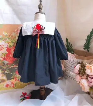 2020 metų Vasaros ispanų Lolita princess dress Medvilnės baby girl Drabužiai vtg gimtadienio suknelė mergaitėms vestidos Y2891 Lašas laivas