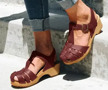 2020 metų Vasaros Mados Moters Batai, Sandalai Uždarytas Tne T-Strap Bateliai Zapatos De Mujer Sandalias De Verano Para Mujer LP595