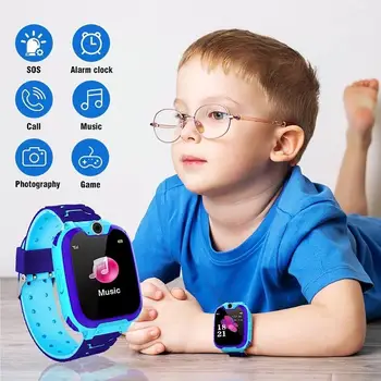 2020 Nauja vaikų smart žiūrėti jutiklinis ekranas vaizdo kamera Profesinės SOScall GPS padėties nustatymo vandeniui smart Žiūrėti reloj vaikams žiūrėti