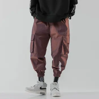 2020 Naujas Mados Streetwear Poilsiu Vyrų Pusėje-kišenė Atsitiktinis Hip-Hop Mens Haremo Kelnės Kelnės Mėgėjams