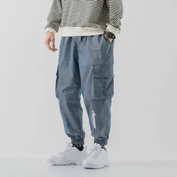 2020 Naujas Mados Streetwear Poilsiu Vyrų Pusėje-kišenė Atsitiktinis Hip-Hop Mens Haremo Kelnės Kelnės Mėgėjams