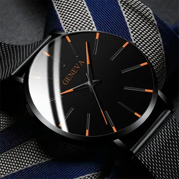 2020 Naujas Vyrų Mados Ultra Plonas Laikrodžiai Elegantiškas Vyrų Verslo Nerūdijančio Plieno Tinklelio, Kvarco Žiūrėti Relogio Masculino Karšto Pardavimo Valandą
