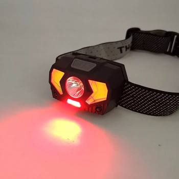 2020 naują atvykimo LED Žibintas su raudona šviesa mack žibintas saugumo COB Žibintų Perspėjimo žibintuvėlis ant galvos skatinimo šviesos