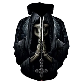 2020 naują pavasario siaubo gėrimų kaukolė Harajuku 3D spausdinimo Puloveris vyrų Hoodie Palaidinukė mens mados prekės ženklo drabužius atsitiktinis kailis