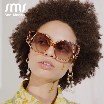 2020 Vintage Akiniai Nuo Saulės Moterims Mados Steampunk Saulės Akiniai Vyrų Luxulry Prekės Ženklo Moterų Akiniai Unikalus Marmuro Rėmeliai Okulary Gafas