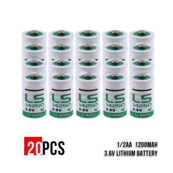 20PCS LS14250 Vandens skaitikliai, Elektros Skaitiklis PLC Baterija ER14250 ER1/2AA 6135-99-770-2535 1/2AA 3,6 V Ličio Baterija SAFT