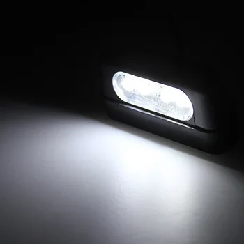 2VNT 4 Led, LED Licenciją Plokštelės Šviesos Žibintas Galinis Priekabos Žingsnis Uodega Lempos Šviesos Automobilių Valtis RV Sunkvežimių 12V E-pažymėti