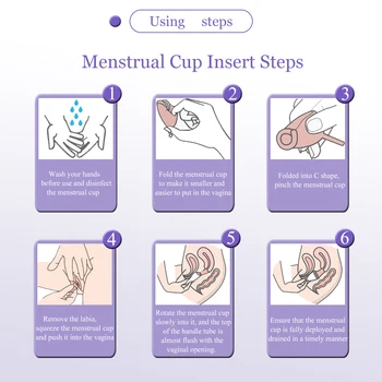 2vnt Menstruacinis Puodelis Medicininio Silikono Copa Menstruacijų De Silicona Medica Moteriškos Higienos Laikotarpį Daugkartinio naudojimo Puodelio Moteris Lady Cup