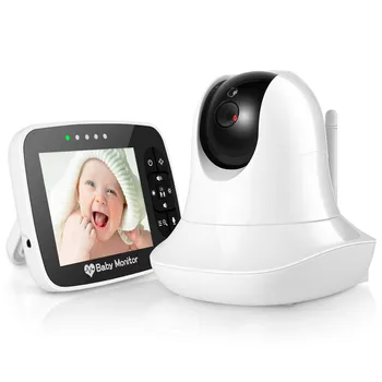 3.5 Colių LCD Ekranas, Video Baby Monitor su Nuotolinio valdymo vaizdo Kamera Pan Tilt-Zoom Temperatūros Ekranas Lopšinė Dviejų krypčių Garso 355° Sukimas