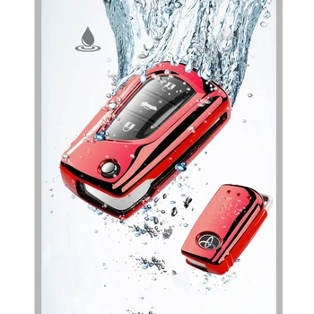 3 Mygtuką TPU Automobilio Nuotolinio Rakto Pakabuku Korpuso Dangtelį Atveju Toyota Auris Corolla Avensis Verso Yaris Auris Scion TC MP 2016