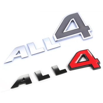 3D Laiškas Visi 4 Automobilių Kėbulo Pusėje Logotipo Lipdukas Emblema Ženklelio Lipdukai, Auto Apdaila Tinka MINI JCW Cooper S Automobilį, optikos Reikmenys