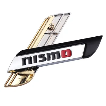 3D Metalo NISMO Auto Automobilis Ženklelis Emblema Decal Galiniai kamieno Įklija, Nissan Tiida Teana 