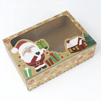 3pcs/daug Kalėdų Slapukas Dėžės, Kepyklų Dovanų Dėžutės Europos New Style 