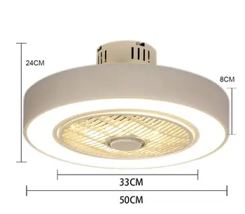 40W Ventiliatorius lempos Nematomas Miegamasis LED Lubų šviestuvas Kambarį Valgomasis Lempos Modernių Paprastų Buitinių Nemokamas Pristatymas