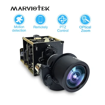 4K 12MP Žvaigždės UHD vaizdo Kameros Modulis 3X Zoom 3-11mm Motorizuotas Objektyvas Sony IMX226 onvif PTZ Tinklo IP Kameros Valdybos Kameros Modulius