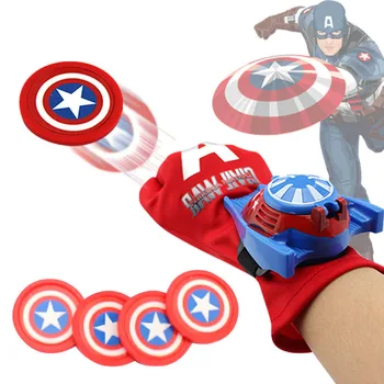 5 Stilių 24cmPVC Marvel Superhero Kapitonas Amerika, Geležinis Žmogus-Voras Paleidimo Pirštinės Vaikams Cosplay Žmogus-Voras Cosplay Žaislas