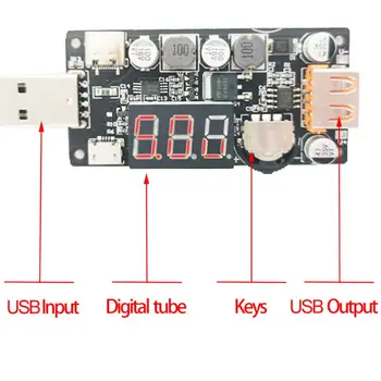 5V 10W USB Ventiliatorius Gubernatorius Reguliuojamo Greičio Reguliatorius Laikmatis LED šviesos reguliavimo Modulis Mini Ventiliatorius Priedų Pakaitalas
