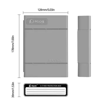5VNT/Daug Paprasta HDD Raštas Box 3,5