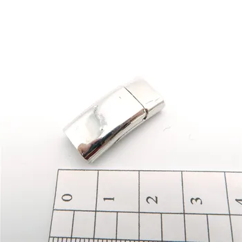 5vnt magnetas sąsagos 10*3mm Oda Prekių Sidabrinė apyrankė Komponentai Išvadas D-6-16