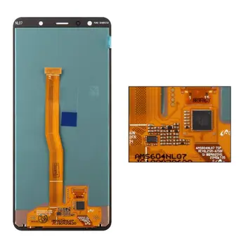 6.0 colių Super AMOLED skystųjų kristalų (LCD Samsung Galaxy A7 2018 A750 SM-A750F A750F LCD Ekranas Su Touch Screen komplektuojami Su Rėmo LCD