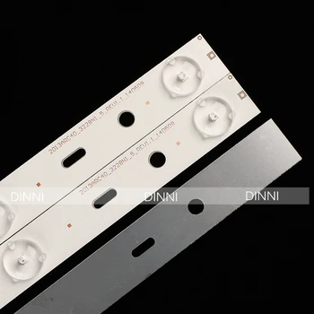 8 piezas x 40 pulgadas de retroiluminación LED para TV 40VLE6520BL SAMSUNG_2013ARC40_3228N1 40-LB-M520 40VLE4421BF 5-Led 428mm
