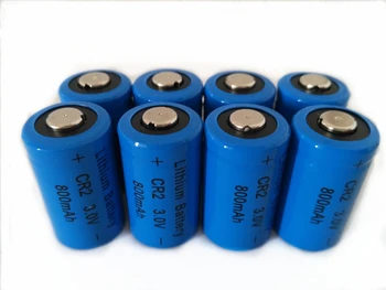 8pcs/daug SHSEJA Aukštos kokybės CR2 3V ličio baterija 800mah fotoaparato medicinos įranga, CR2 ličio akumuliatorius