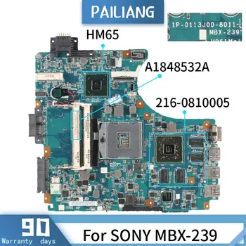 A1848532A SONY MBX-239 1P-0113J00-8011 HM65 216-0810005 Mainboard Nešiojamas plokštė DDR3 išbandyti OK
