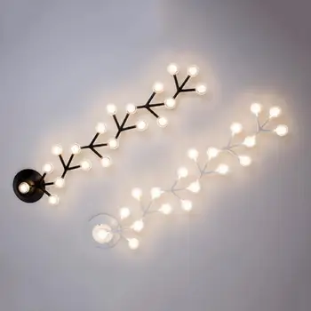 AC100-240V Balta LED Lubų šviesos Šiuolaikinio Meno Dizaino medžio šaką lamparas de techo blizgikliai de teto luminaria lempos šviesos šviestuvas