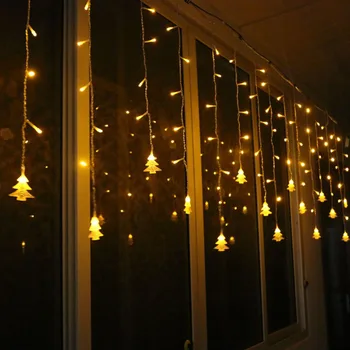 AC110/220V 3.5 M 96Leds Kalėdų Girlianda LED Užuolaidų Varveklis String Šviesos diodų (LED) Šalis, Sodas Etape Lauko Dekoratyvinės Šviesos