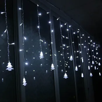 AC110/220V 3.5 M 96Leds Kalėdų Girlianda LED Užuolaidų Varveklis String Šviesos diodų (LED) Šalis, Sodas Etape Lauko Dekoratyvinės Šviesos