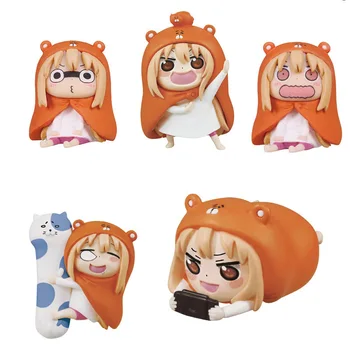 Anime Himouto! Umaru-chan Pradžia Umaru PVC figūrėlių Kolekcija Modelis Vaikams, Žaislai, Lėlės, 4cm 5 vnt/set