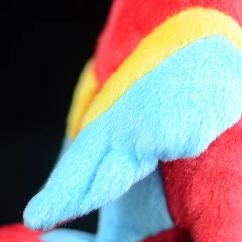 Ara Macao Papūga Vaikai Pliušiniai Žaislai Minkštas Raudonos Macaw Paukščių Modeliavimas Mielas Dovanas Kawaii Tikroviška Iškamšos Lėlių Kolekcija