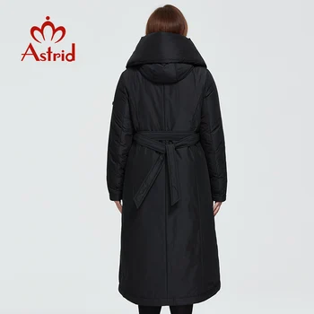 Astrid 2020 Nauji Žieminiai moteriški paltai moterims šiltas ilgas parko mados stora Striukė su gobtuvu didelių dydžių jungiamąją moterų drabužių-3579