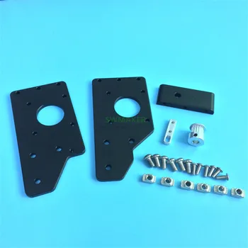 Atnaujinti Aliuminio reguliuojamas Y ašis diržo įtempėjas su Varikliu pjedestalo laikiklis laikiklis 2040 Aliuminio Profilio 3D spausdintuvo dalys