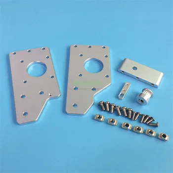 Atnaujinti Aliuminio reguliuojamas Y ašis diržo įtempėjas su Varikliu pjedestalo laikiklis laikiklis 2040 Aliuminio Profilio 3D spausdintuvo dalys